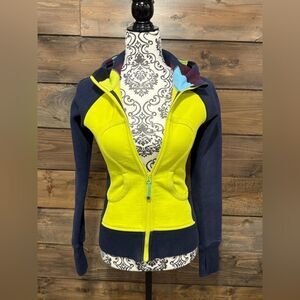 COPY - Lululemon Neon Yellow and Navy Hoodie​